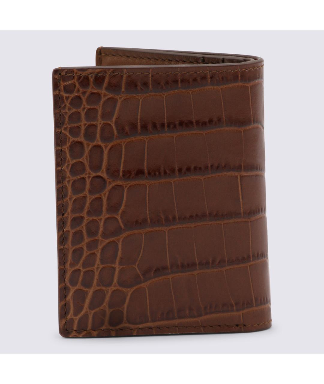 TOM FORD Коричневый кожаный кошелек, фото 3