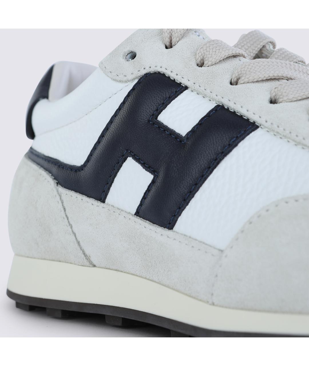 HOGAN Белые кожаные высокие кроссовки / кеды, фото 4