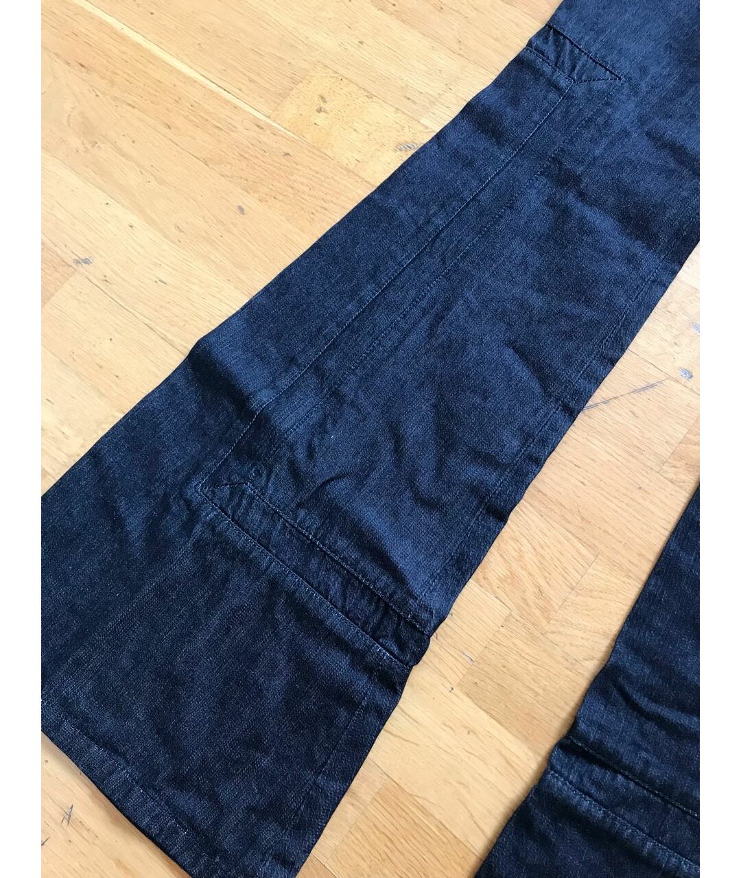 CHLOE Темно-синие хлопковые джинсы клеш, фото 3