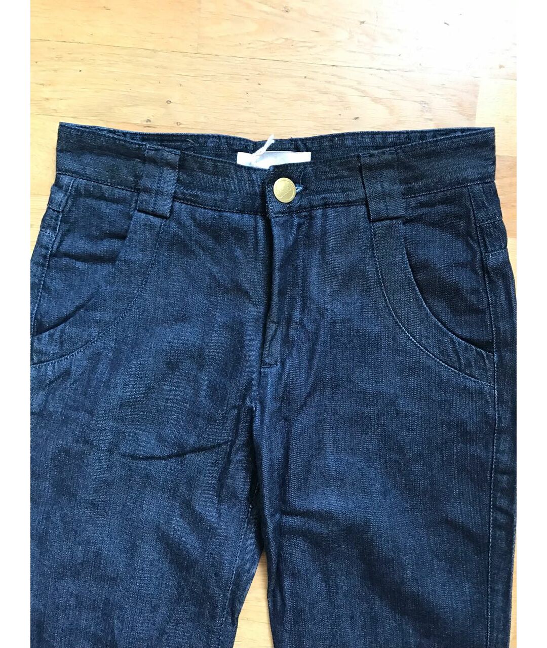 CHLOE Темно-синие хлопковые джинсы клеш, фото 4