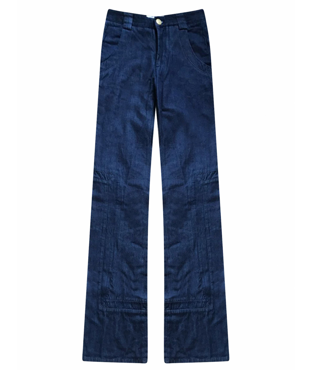 CHLOE Темно-синие хлопковые джинсы клеш, фото 1