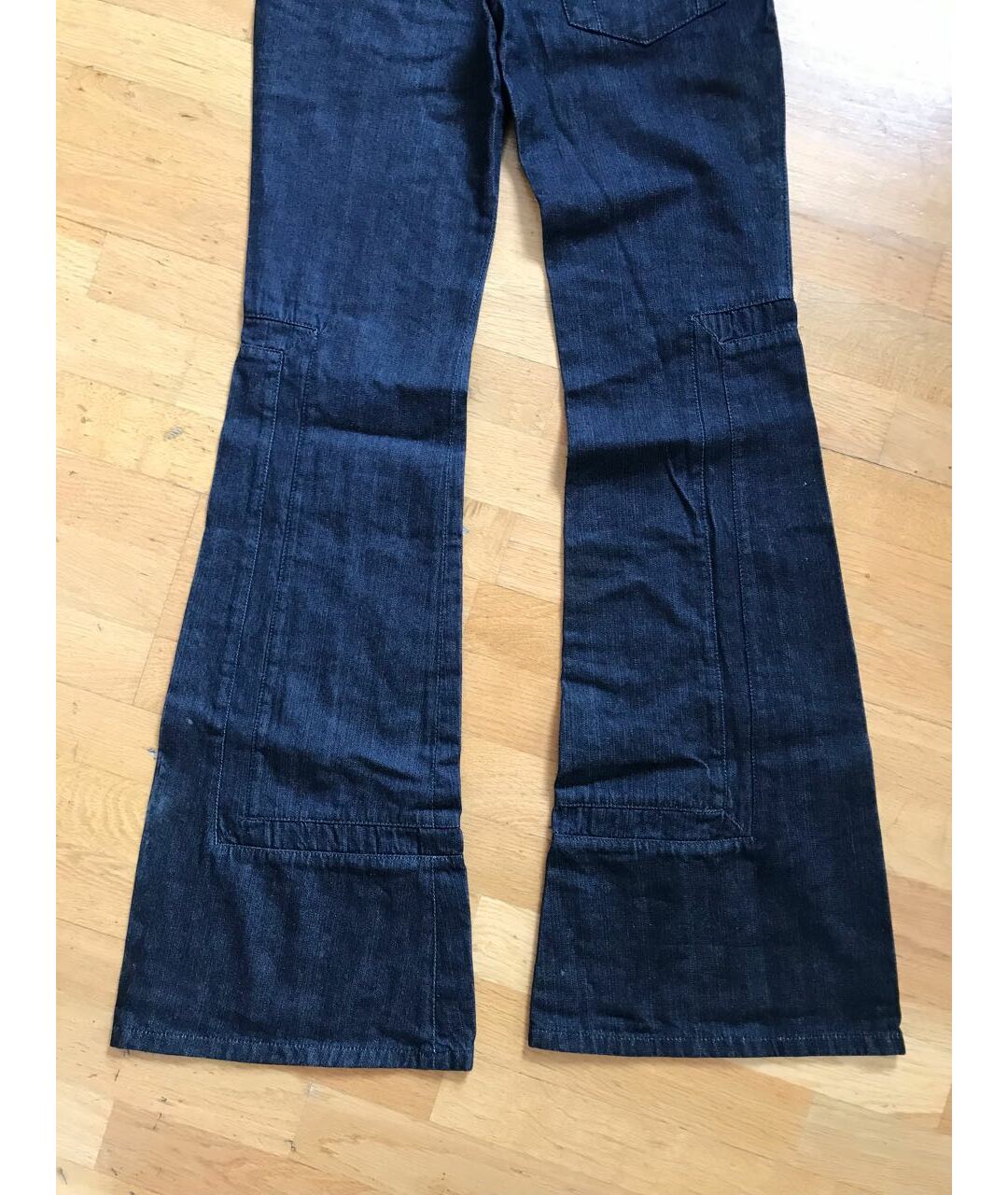 CHLOE Темно-синие хлопковые джинсы клеш, фото 8