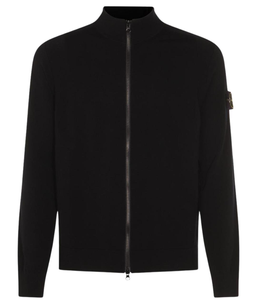 STONE ISLAND Черный шерстяной джемпер / свитер, фото 1