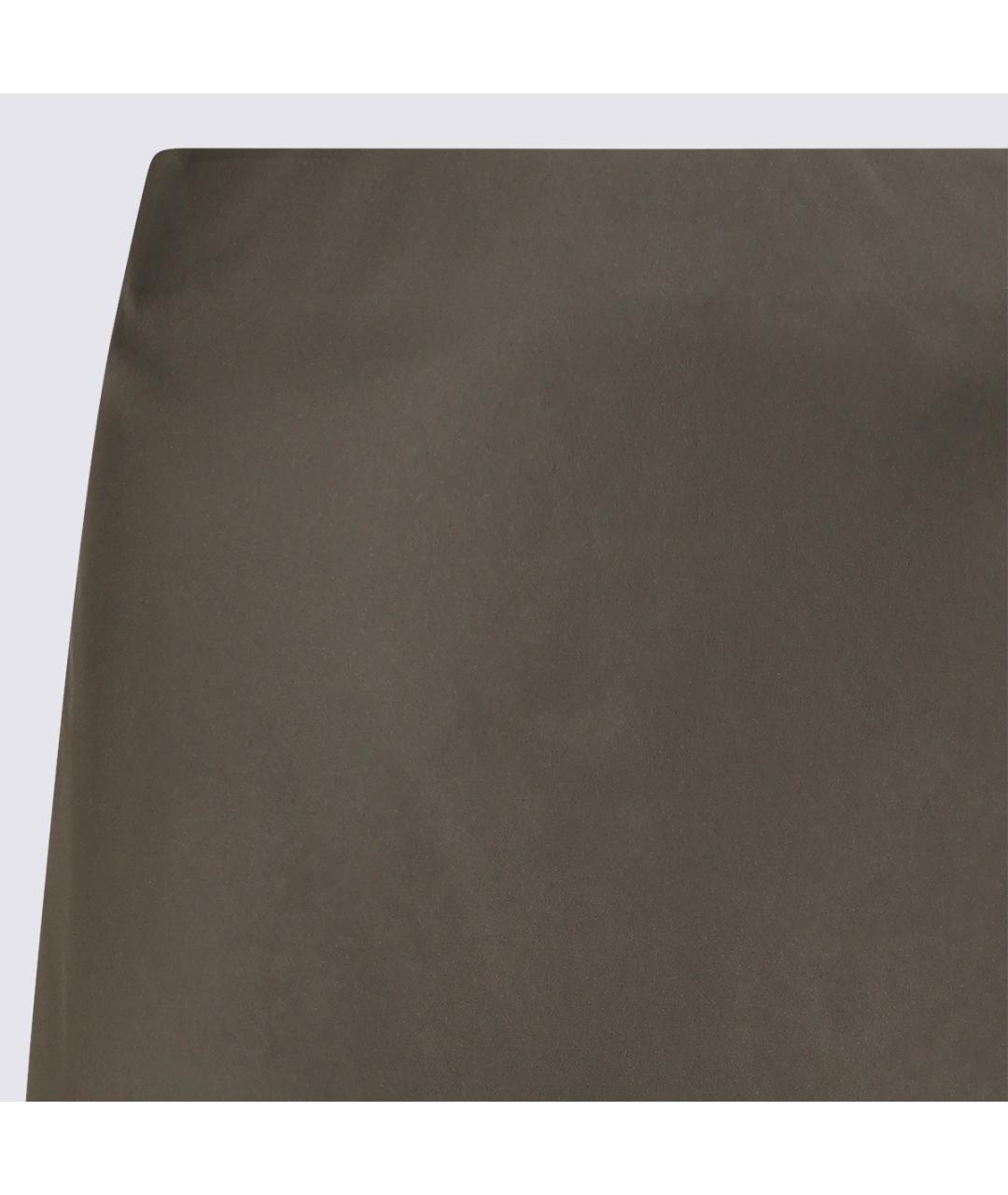 BRUNELLO CUCINELLI Коричневая юбка миди, фото 3