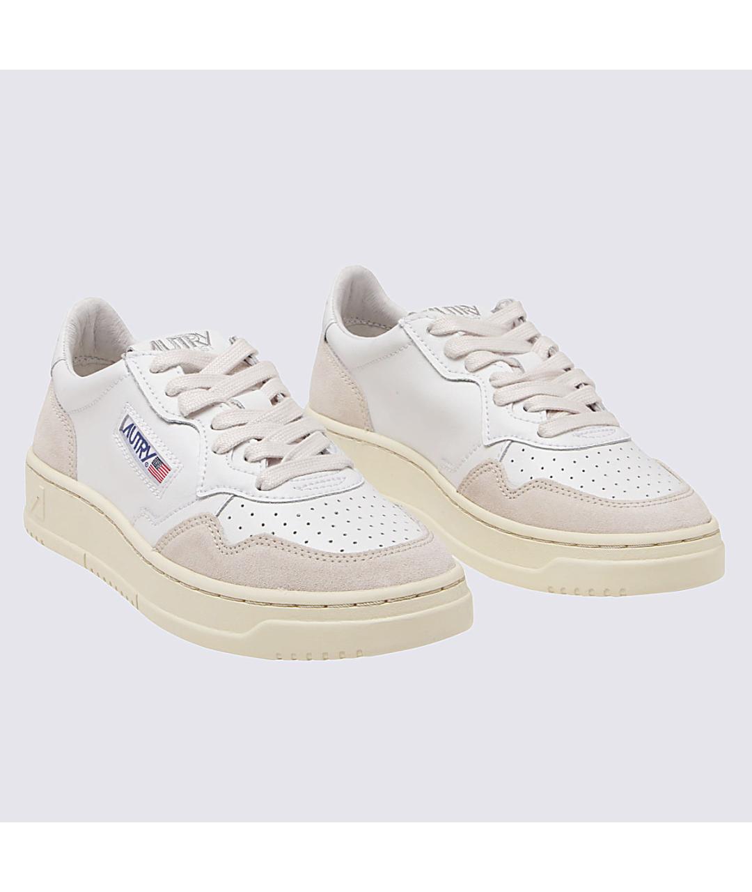 AUTRY Белые кожаные кроссовки, фото 2