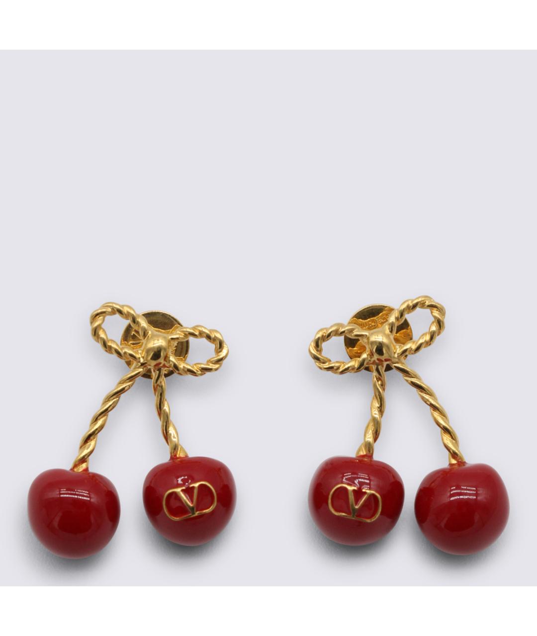 VALENTINO Золотые латунные серьги, фото 3