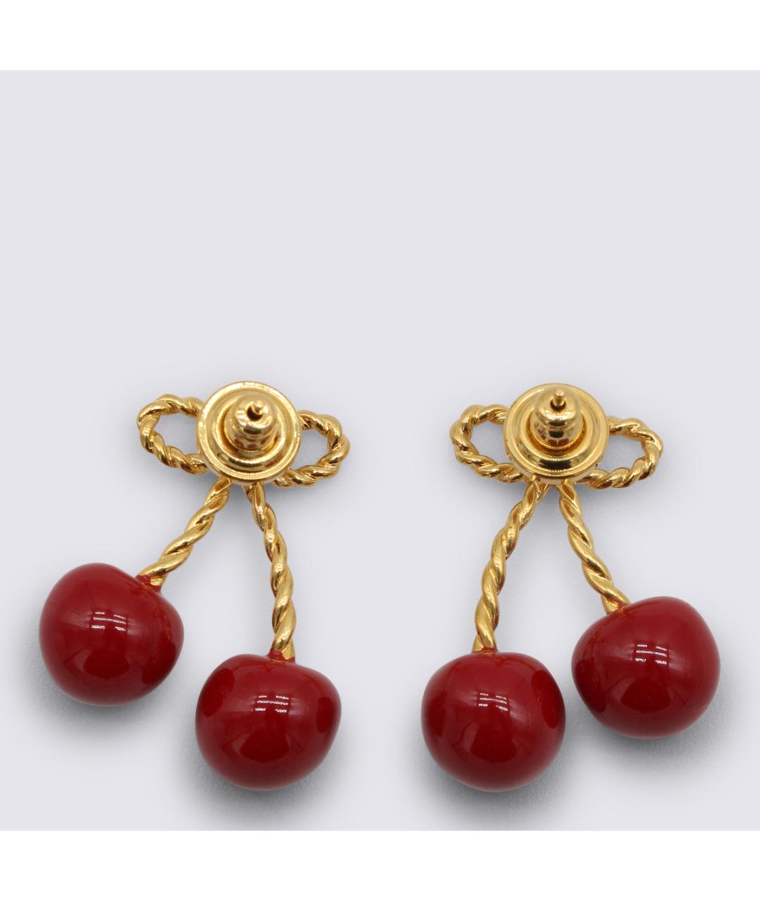 VALENTINO Золотые латунные серьги, фото 2