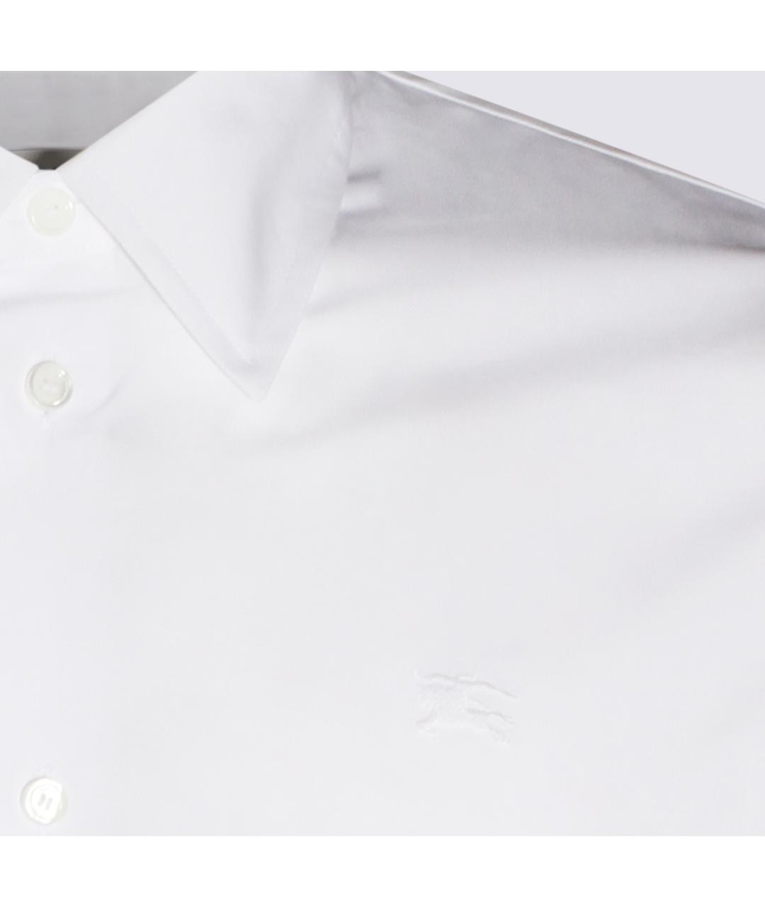 BURBERRY Белая хлопковая кэжуал рубашка, фото 3