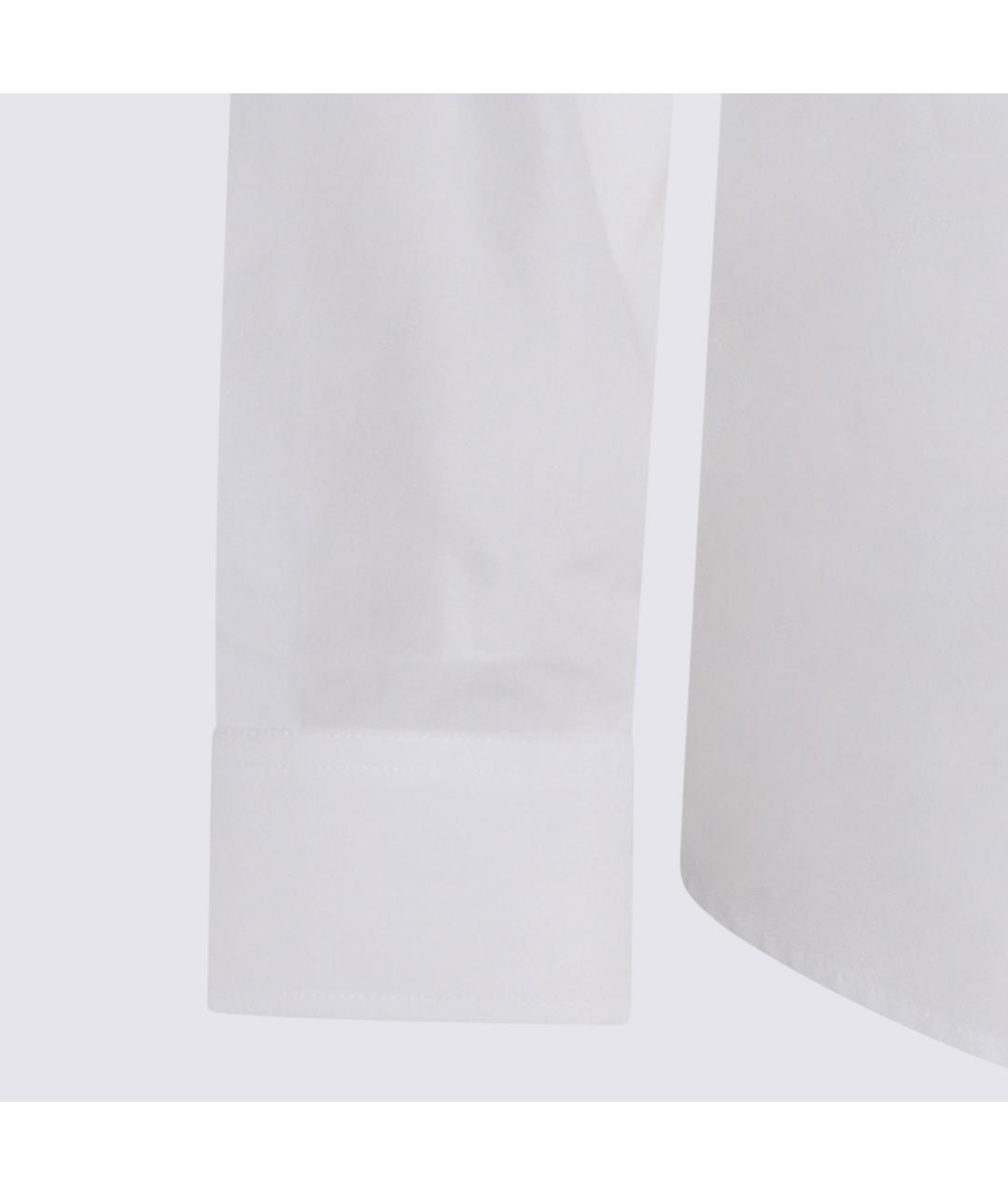 BURBERRY Белая хлопковая кэжуал рубашка, фото 4