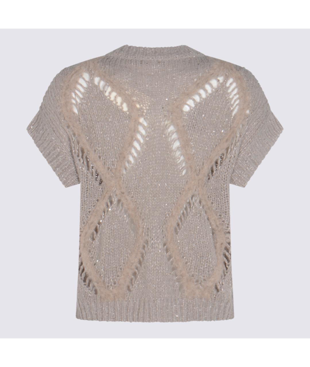 ANTONELLI FIRENZE Бежевый шерстяной джемпер / свитер, фото 2