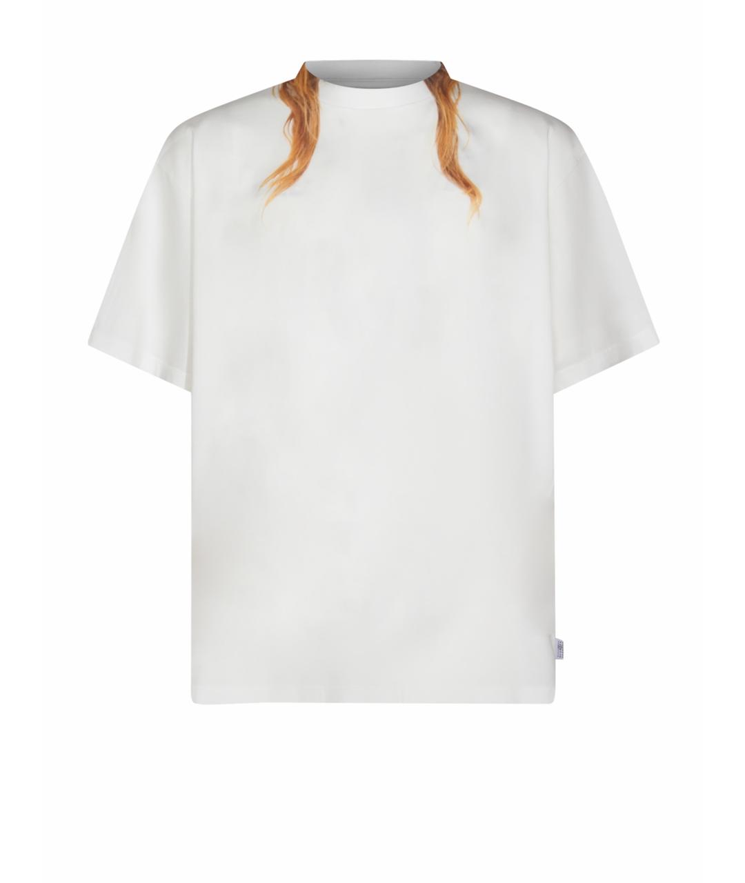 MM6 MAISON MARGIELA Белая хлопковая футболка, фото 1