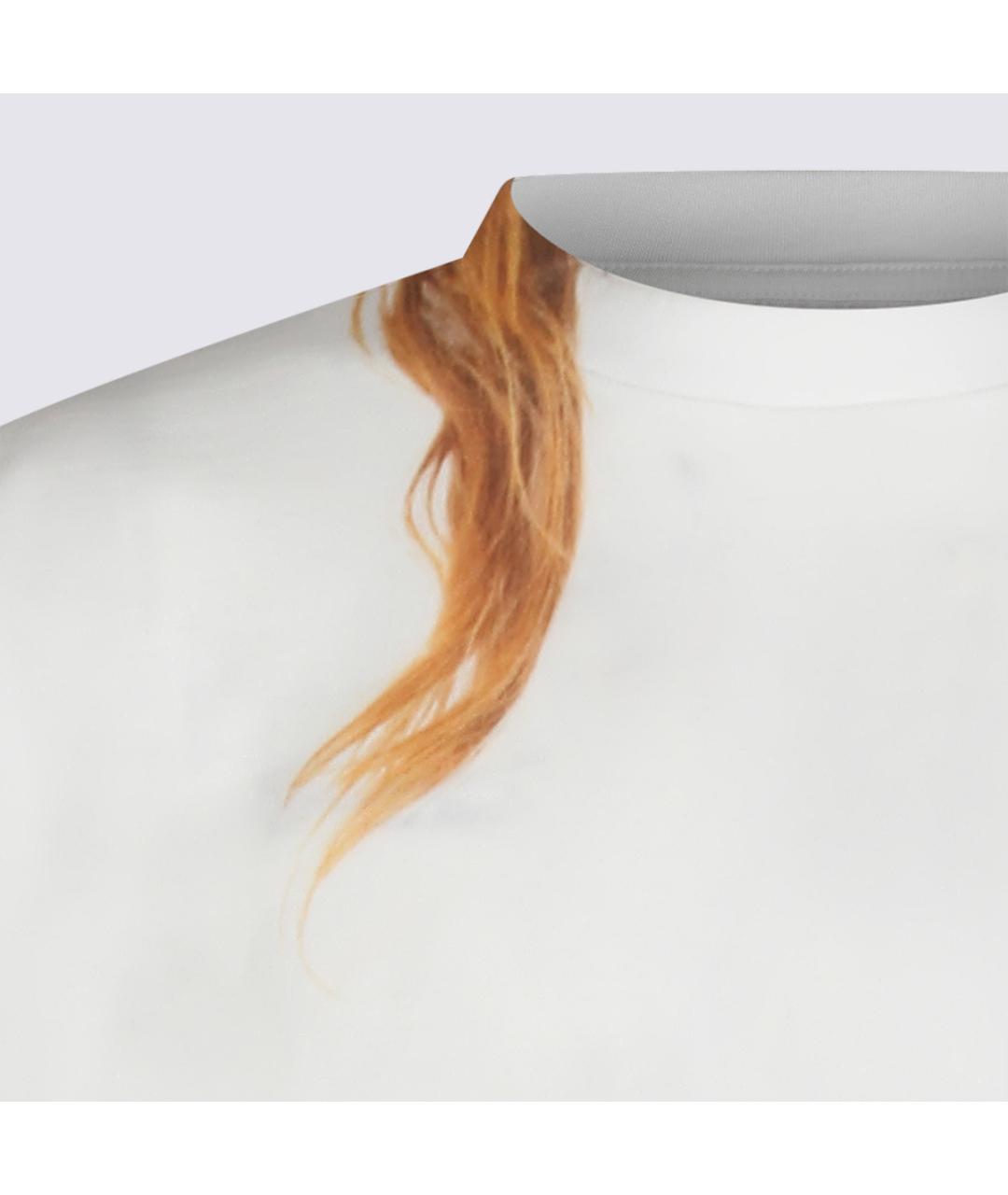 MM6 MAISON MARGIELA Белая хлопковая футболка, фото 3