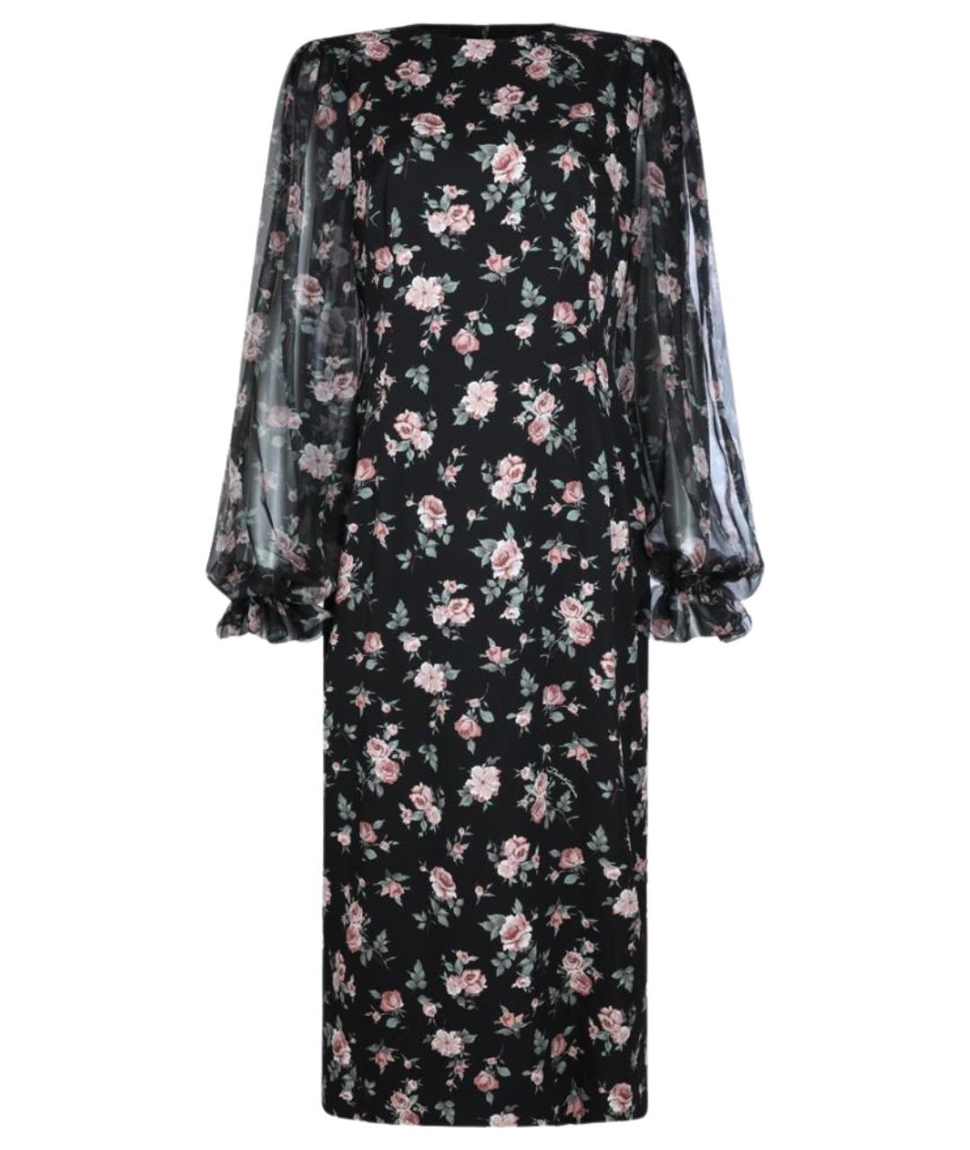 DOLCE&GABBANA Мульти шелковое платье, фото 1