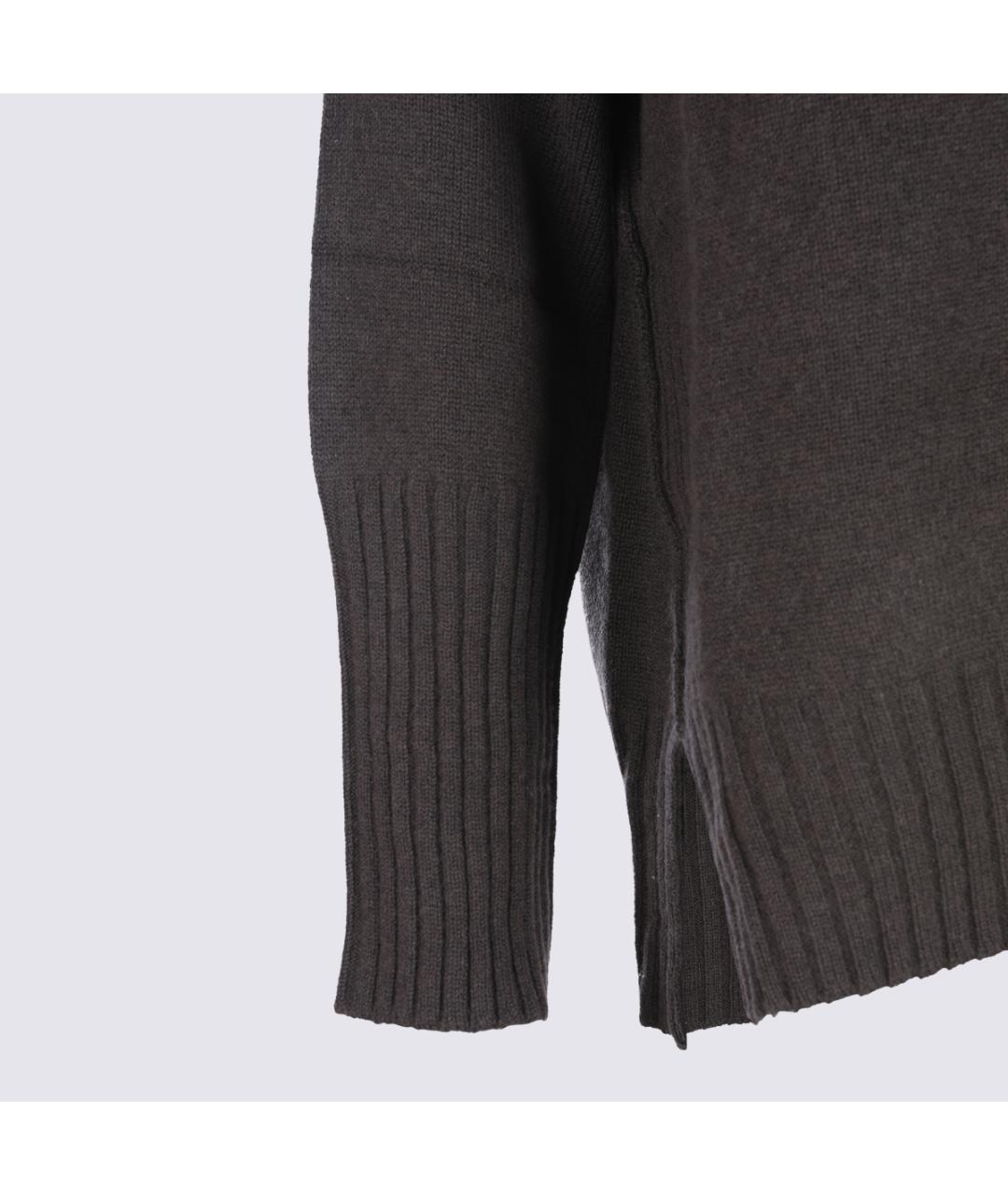 ANTONELLI FIRENZE Коричневый шерстяной джемпер / свитер, фото 4