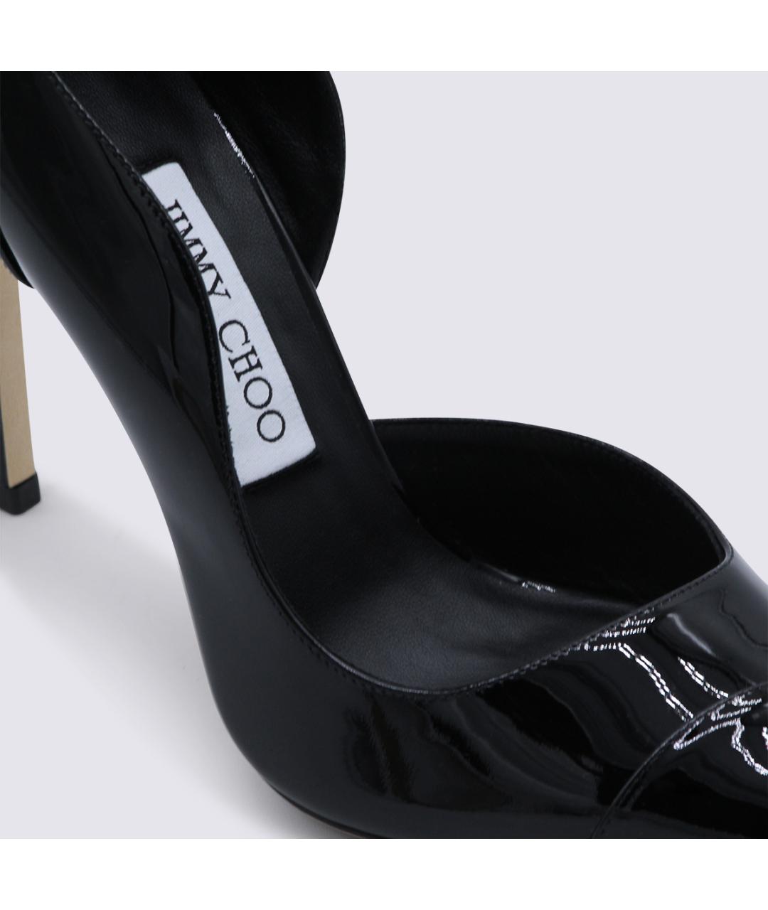 JIMMY CHOO Черные кожаные туфли, фото 4