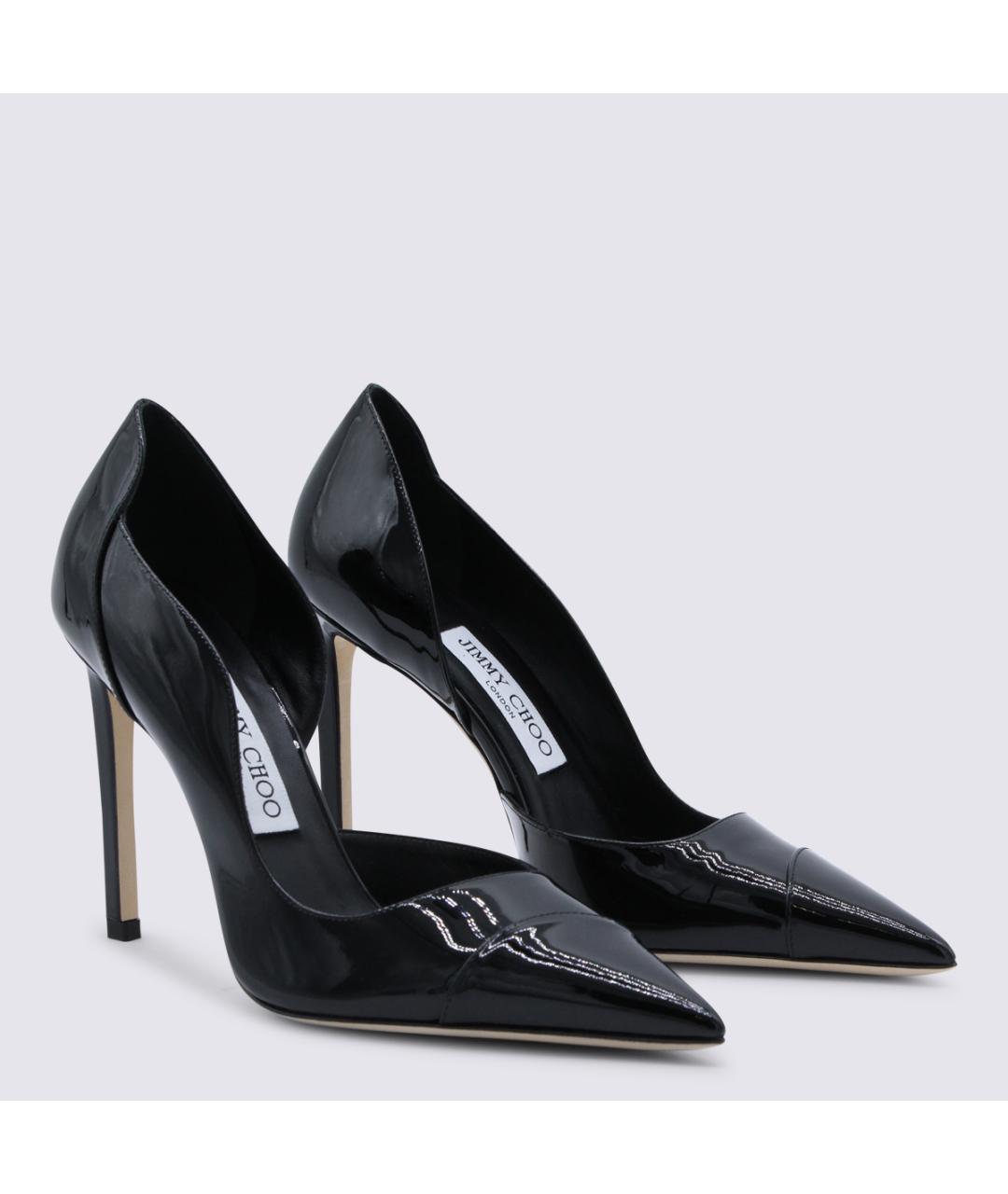 JIMMY CHOO Черные кожаные туфли, фото 2