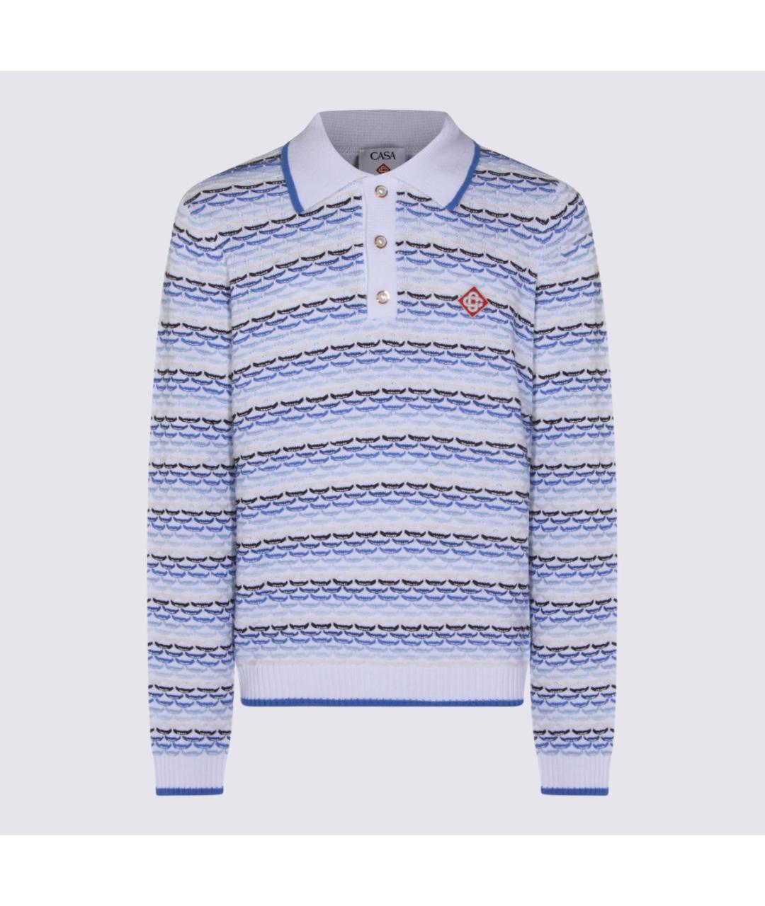 CASABLANCA Мульти хлопковое поло с длинным рукавом, фото 5