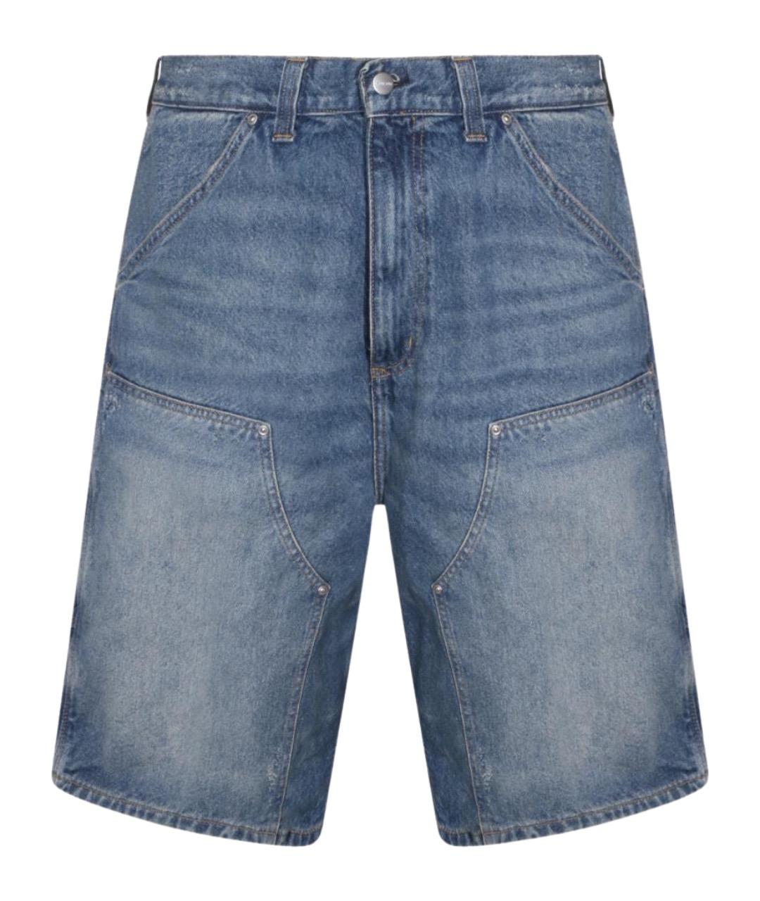 CARHARTT WIP Синие хлопковые шорты, фото 1