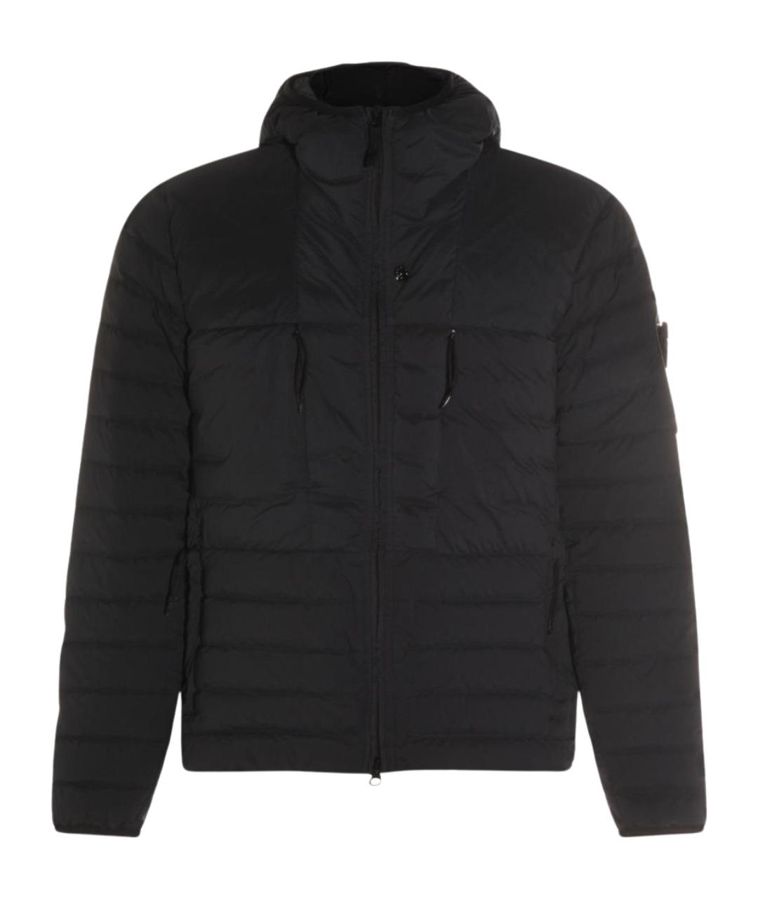 STONE ISLAND Темно-синий синтетический пуховик, фото 1