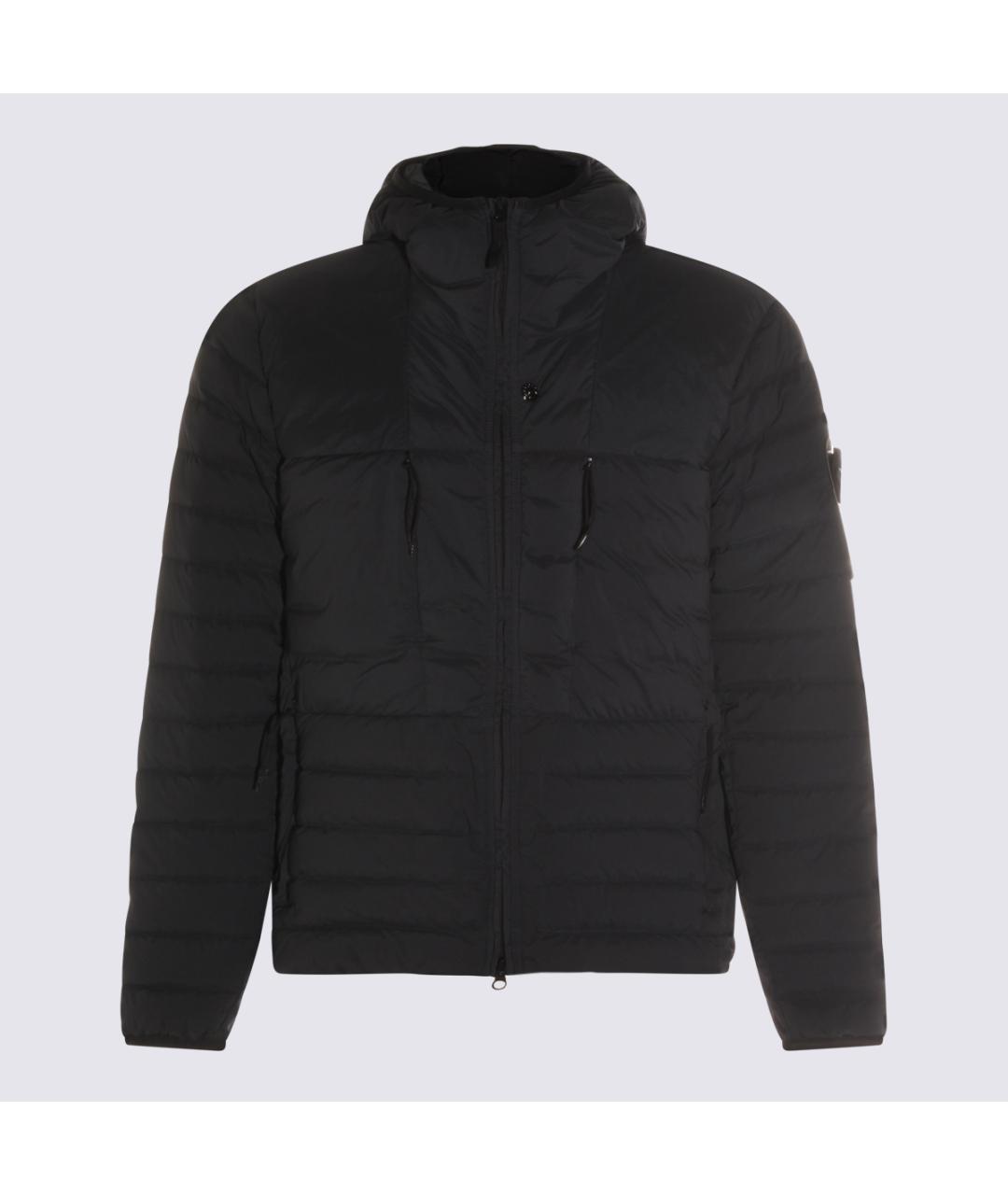 STONE ISLAND Темно-синий синтетический пуховик, фото 4
