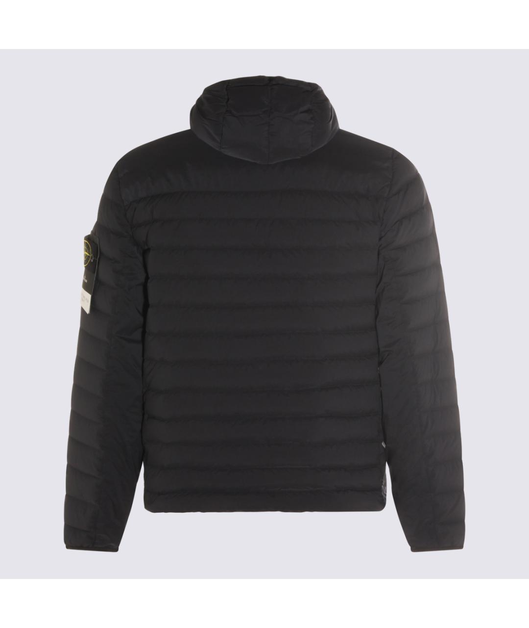 STONE ISLAND Темно-синий синтетический пуховик, фото 2