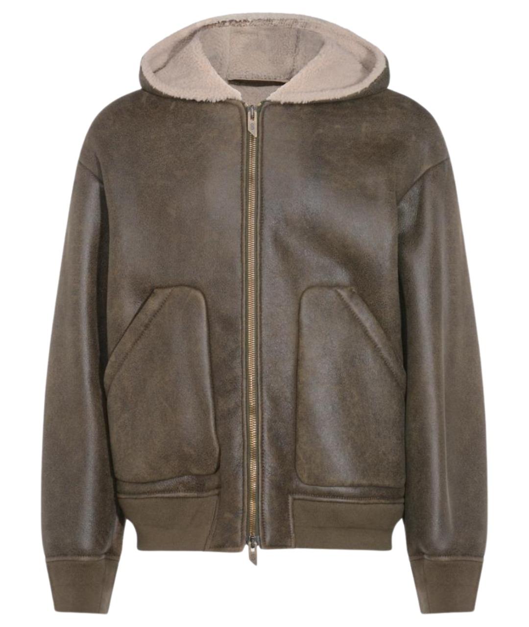 SALVATORE SANTORO Коричневая кожаная куртка, фото 1