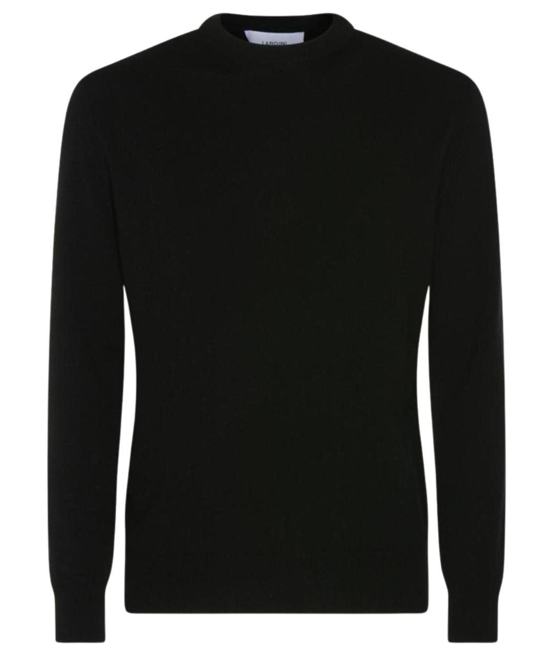 LARDINI Черный шерстяной джемпер / свитер, фото 1