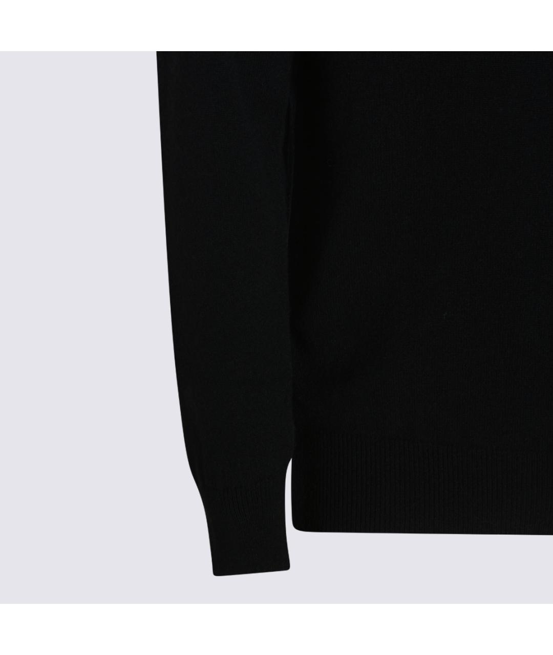 LARDINI Черный шерстяной джемпер / свитер, фото 3