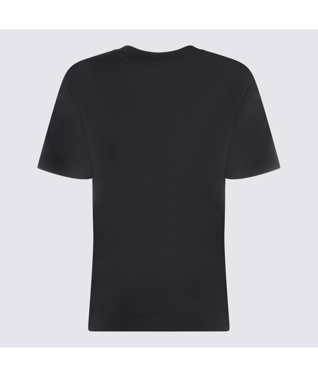 BURBERRY Черная хлопковая футболка, фото 2