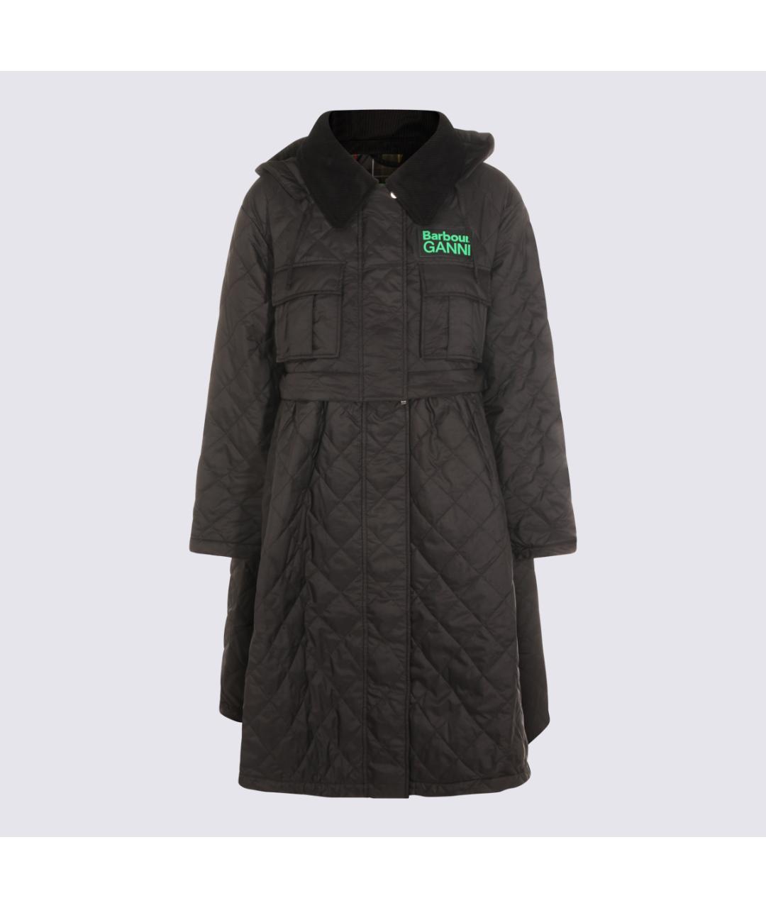 BARBOUR Черное синтетическое пальто, фото 4