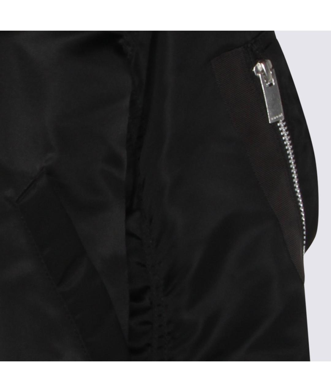 SACAI Черная синтетическая куртка, фото 3