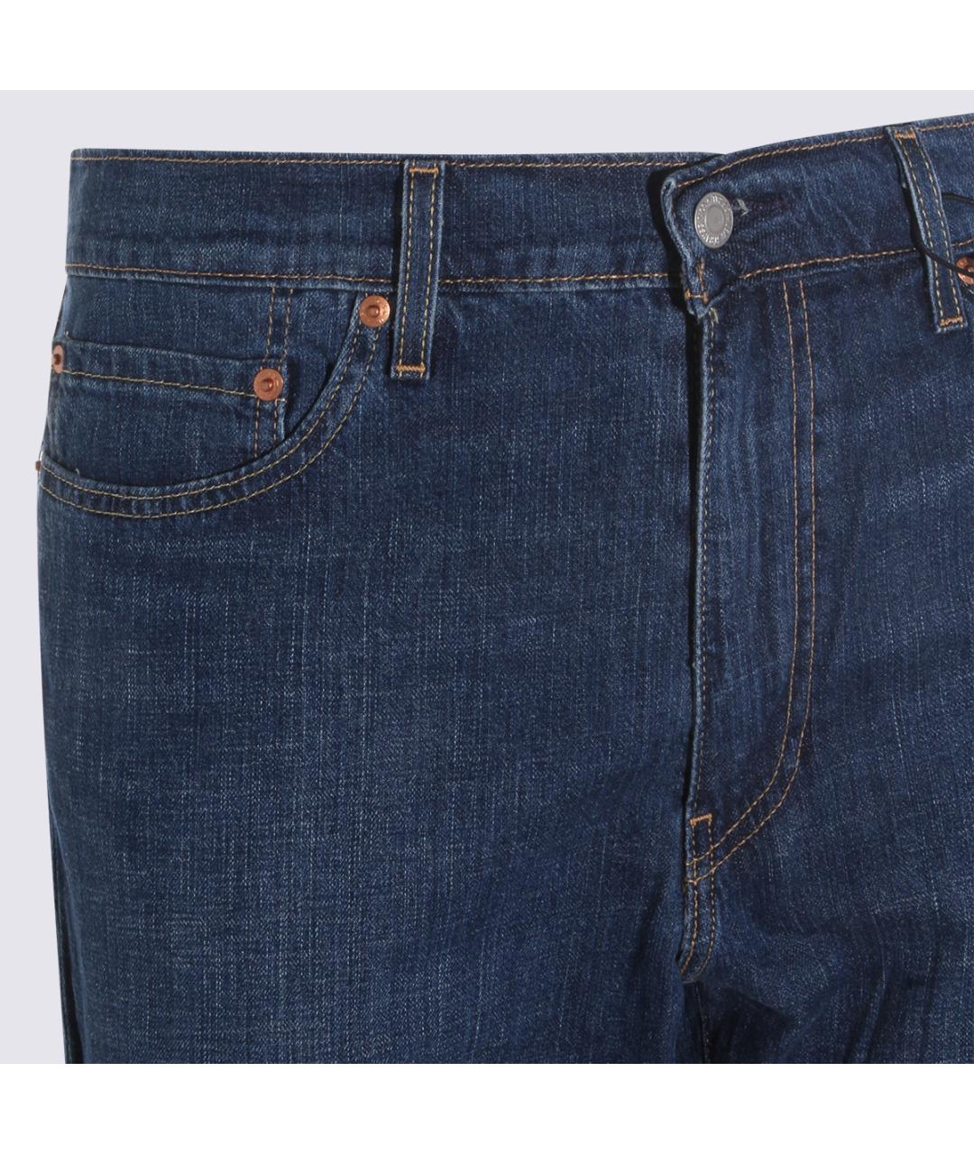 LEVI'S Синие хлопковые прямые джинсы, фото 3