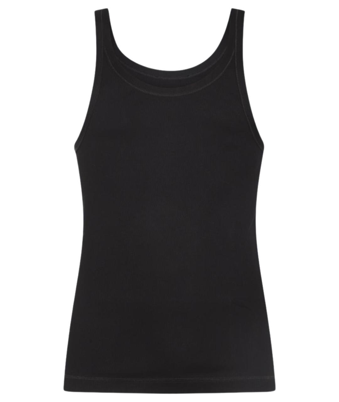 DOLCE&GABBANA Черная хлопковая майка, фото 1