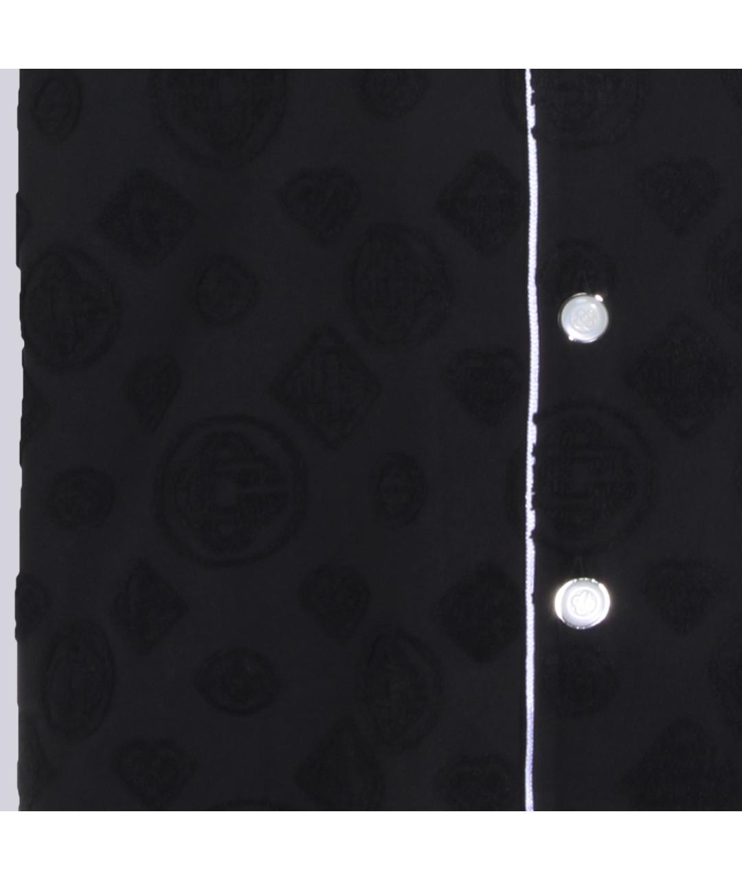 CASABLANCA Черная хлопковая кэжуал рубашка, фото 4