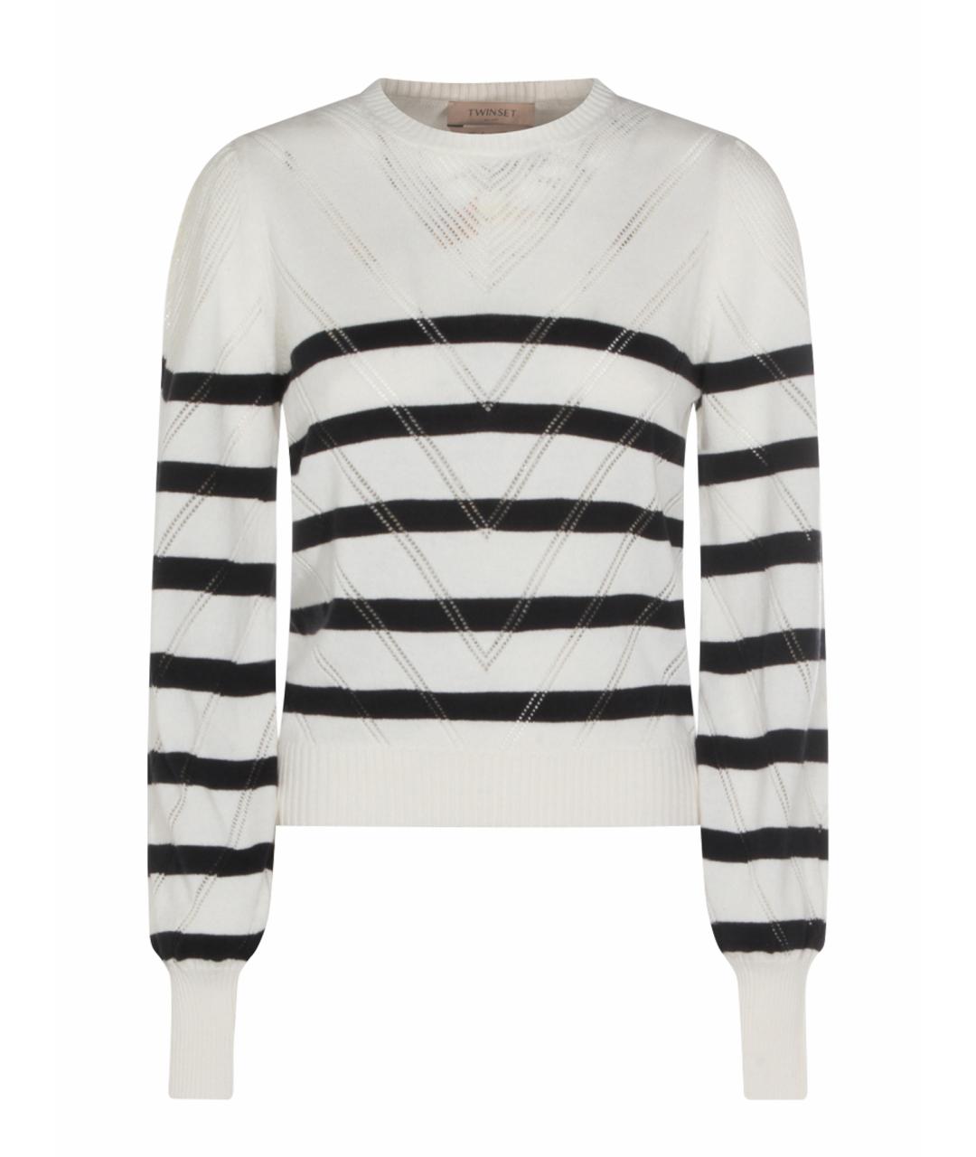 TWIN-SET Синий хлопковый джемпер / свитер, фото 1