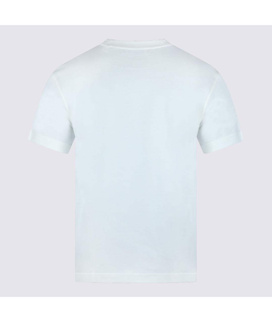 BURBERRY Голубая хлопковая футболка, фото 2