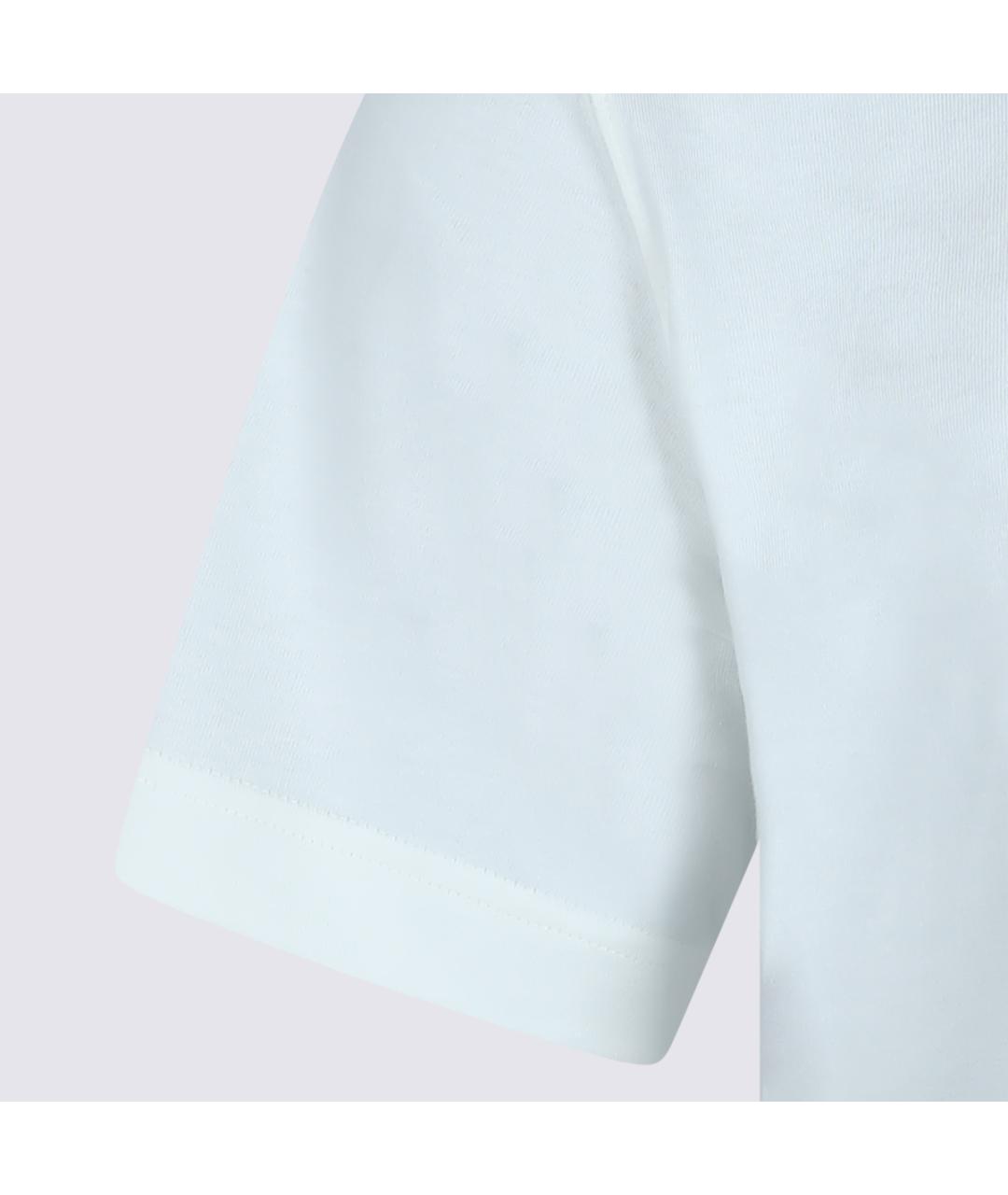 BURBERRY Голубая хлопковая футболка, фото 4