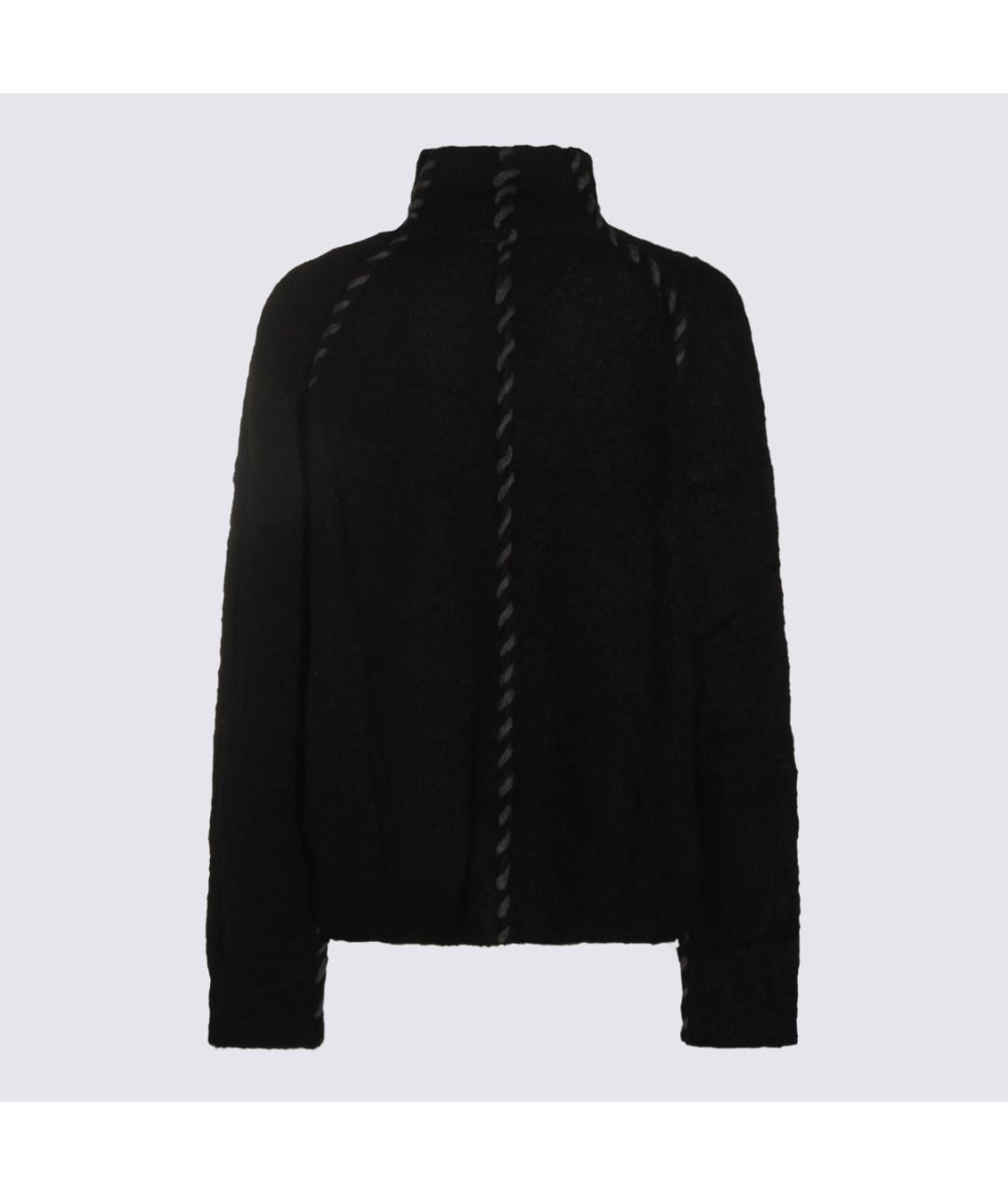 THOM KROM Черный шерстяной джемпер / свитер, фото 2