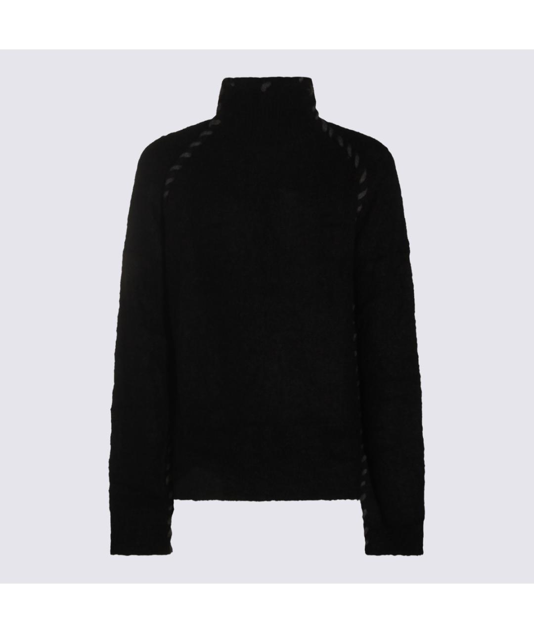 THOM KROM Черный шерстяной джемпер / свитер, фото 5