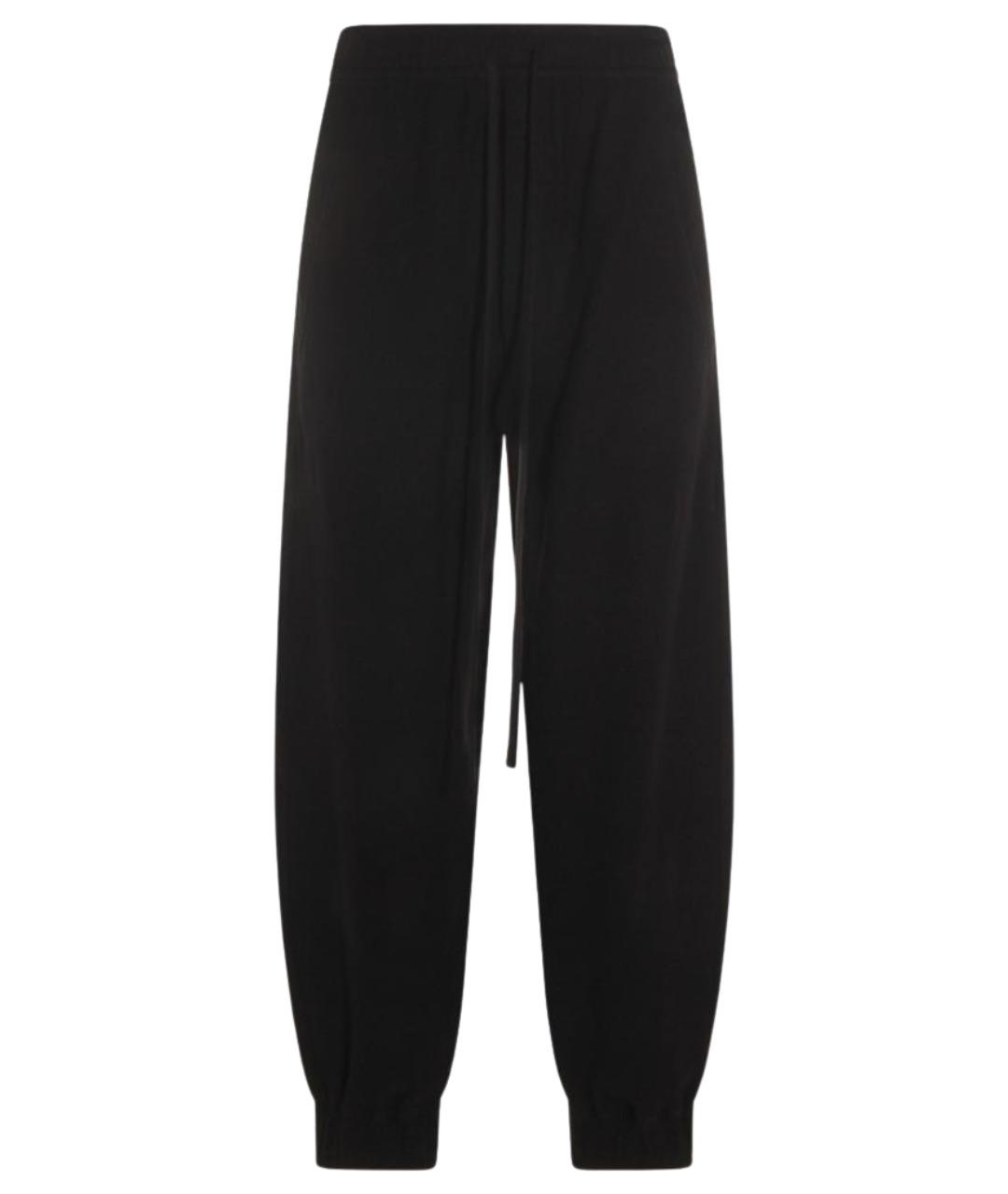 THOM KROM Черные шерстяные брюки широкие, фото 1