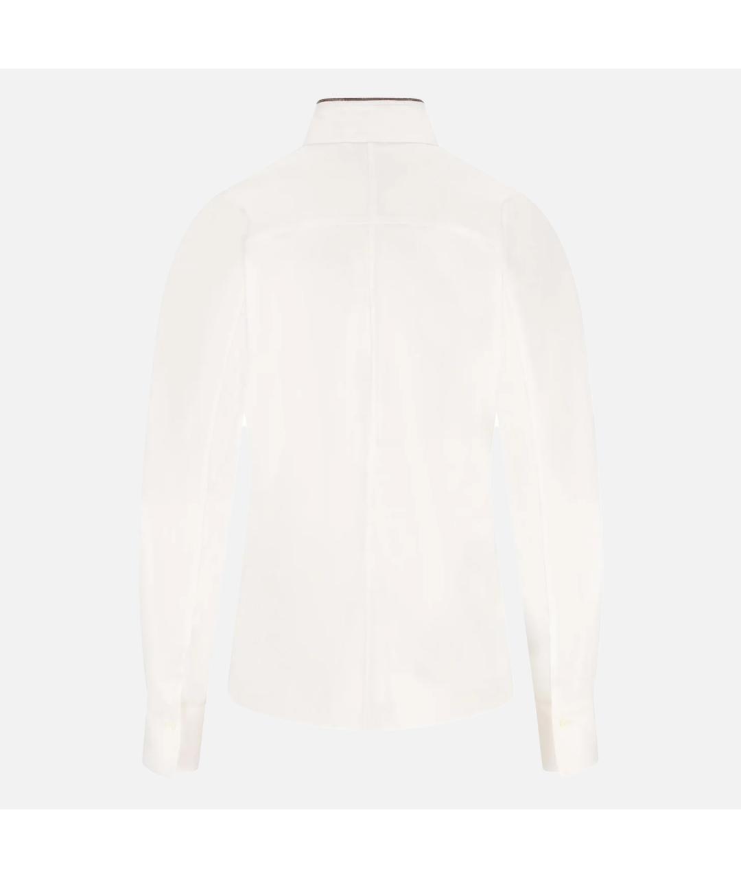 BRUNELLO CUCINELLI Белая хлопковая рубашка, фото 2