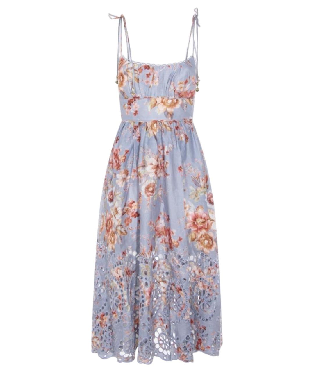 ZIMMERMANN Мульти льняной сарафан, фото 1