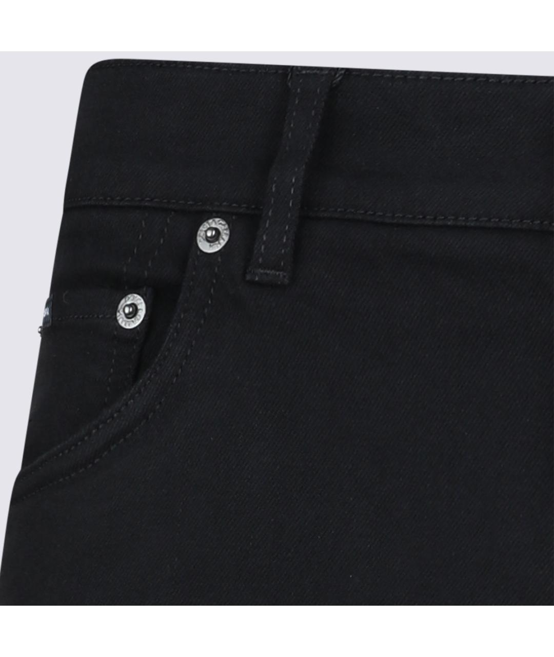 DOLCE&GABBANA Черные хлопковые джинсы скинни, фото 2