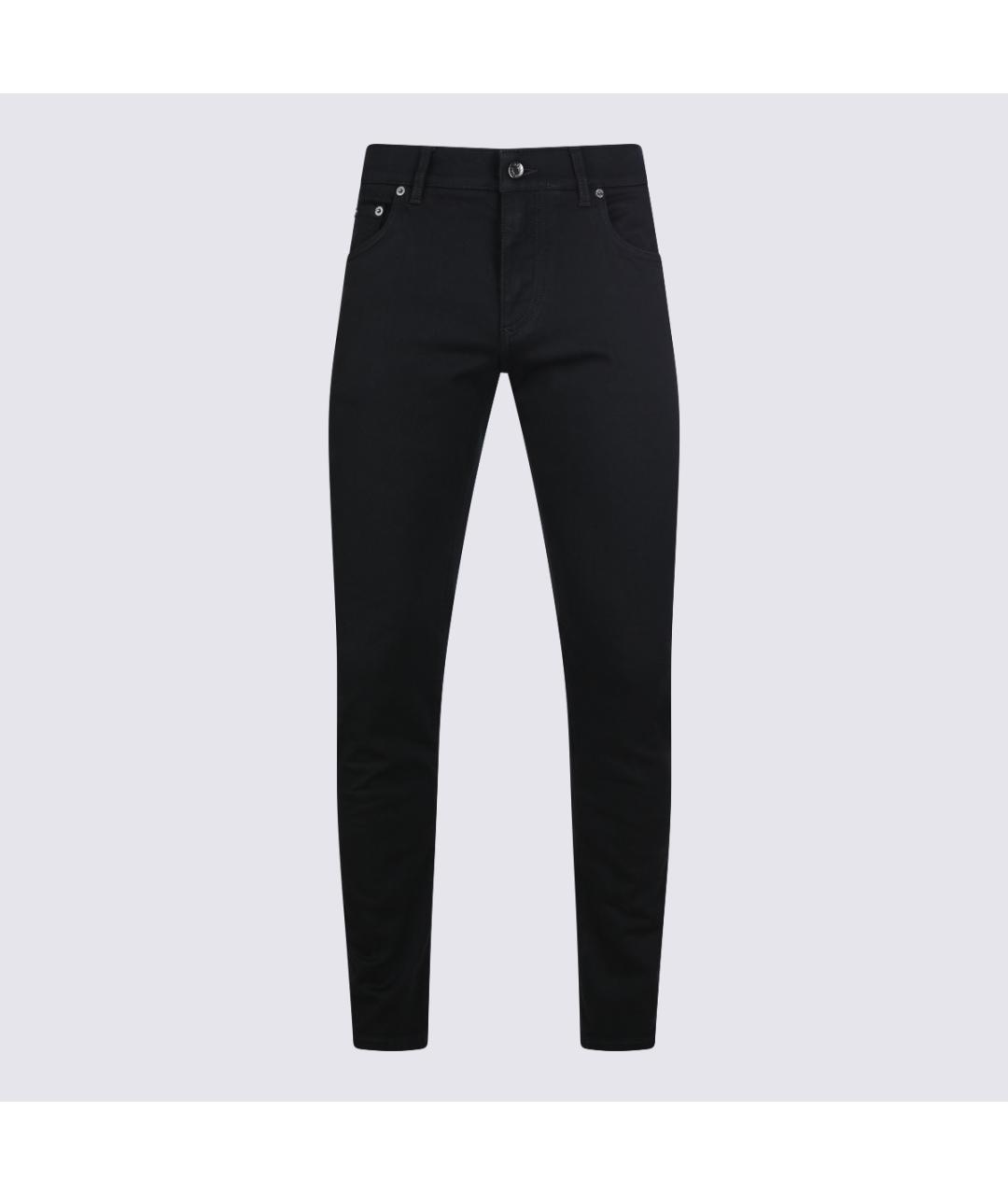 DOLCE&GABBANA Черные хлопковые джинсы скинни, фото 5