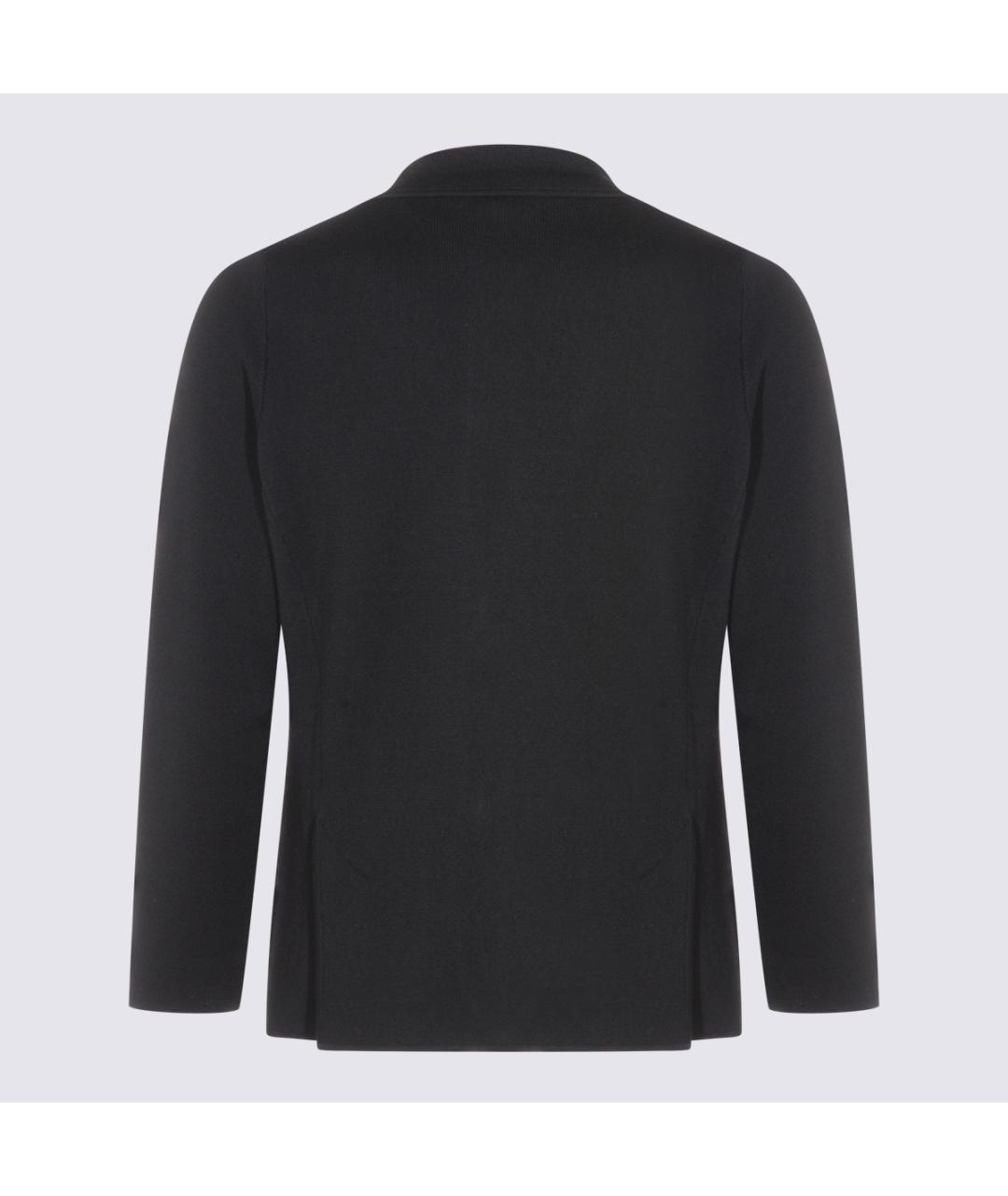 LARDINI Черный шерстяной пиджак, фото 2