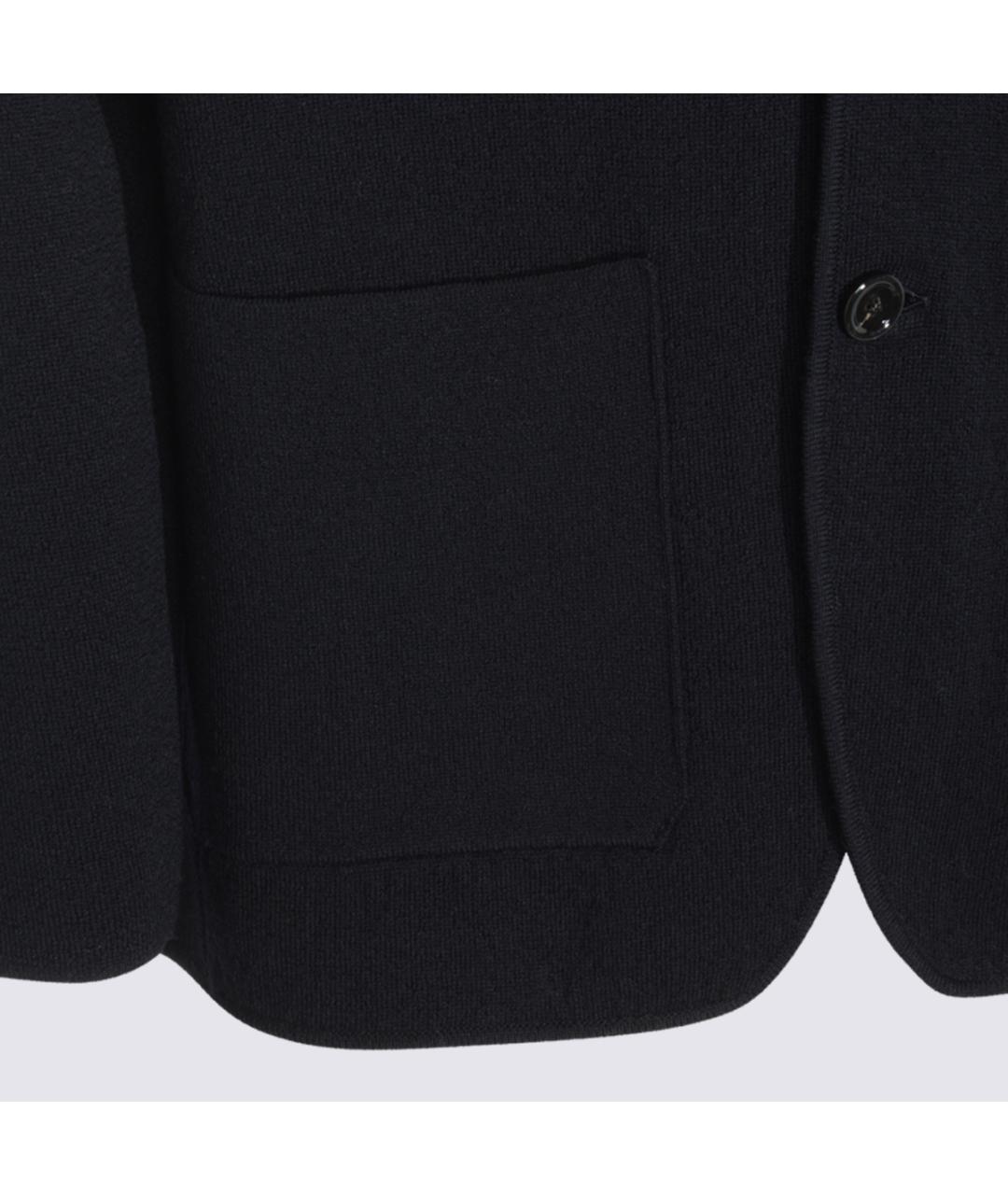 LARDINI Черный шерстяной пиджак, фото 3