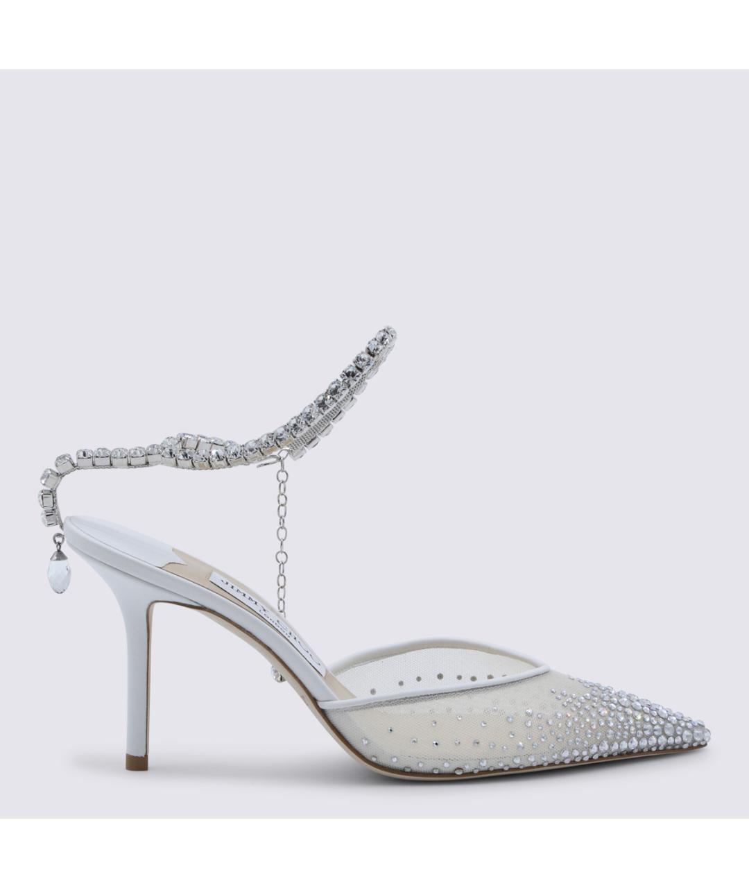 JIMMY CHOO Белые текстильные туфли, фото 5