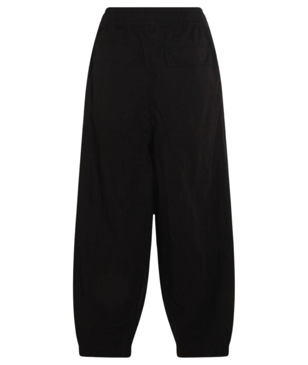 THOM KROM Черные хлопковые прямые брюки, фото 1