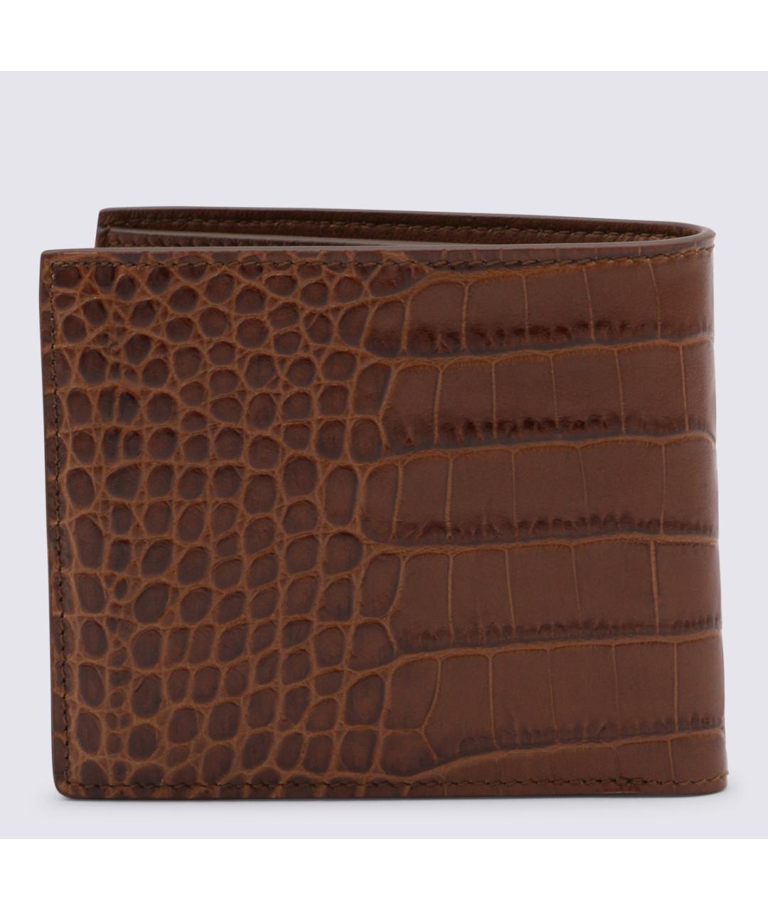 TOM FORD Коричневый кожаный кошелек, фото 3