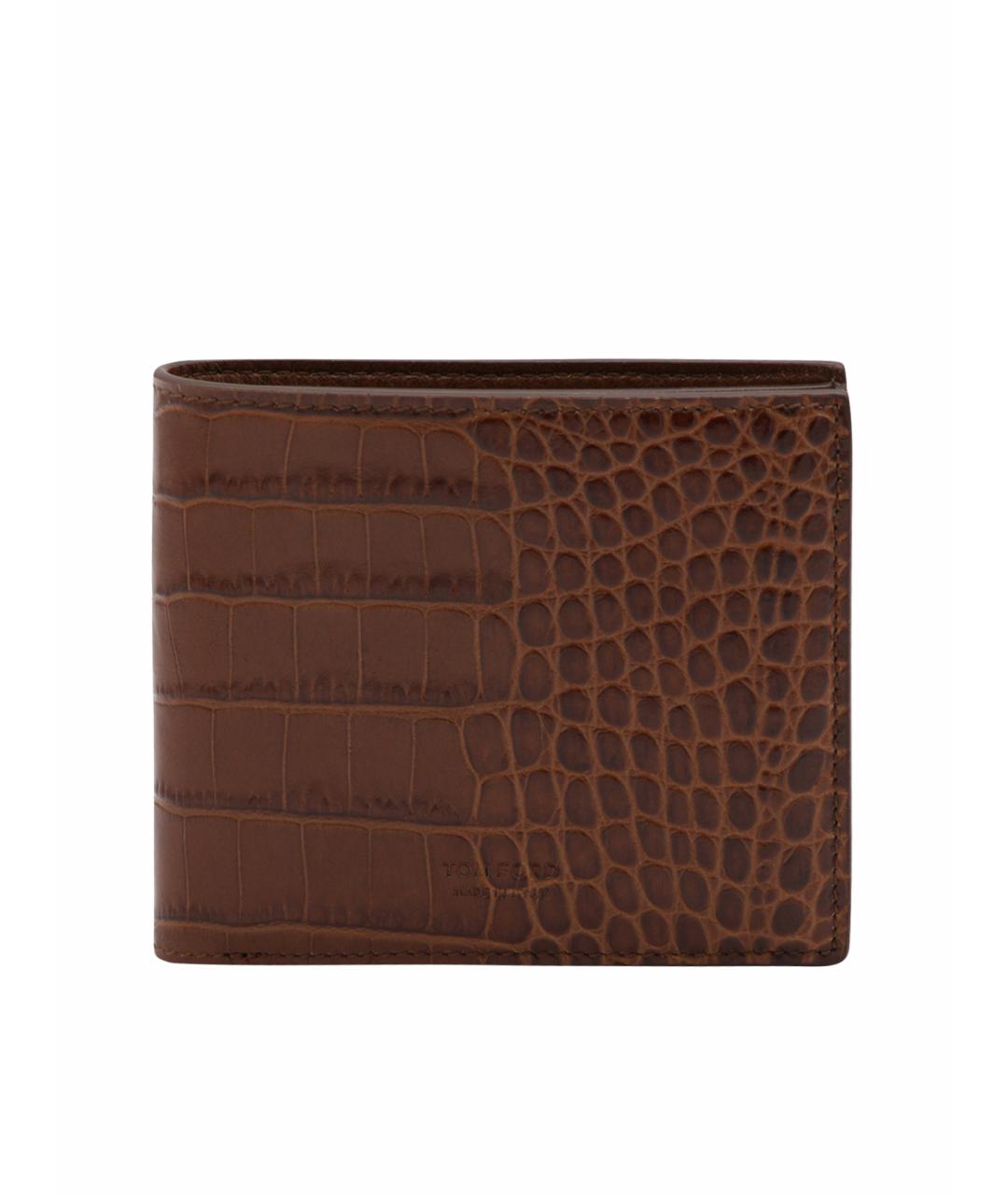 TOM FORD Коричневый кожаный кошелек, фото 1